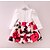 cheap Party Dresses-Kids Little Girls&#039; Dress Floral Party Holiday White Knee-length Long Sleeve Basic Sweet Dresses Fall Spring Regular Fit