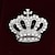 tanie Spinki i broszki-Męskie Cyrkonia Broszki Retro Elegancki Kreatywne Korona Luksusowy Moda W stylu brytyjskim Broszka Biżuteria Srebrny Złoty Na Impreza Codzienny