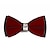 رخيصةأون اكسسوارات الرجال-ربطة عنق أساسية للرجال مرقعة باللون الأسود والنبيذ الأحمر 2024