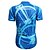 cheap Women&#039;s Cycling Clothing-Jaggad Men&#039;s Short Sleeve Cycling Jersey Summer Elastane Polyester Blue Stripes Funny Bike Jersey Top Mountain Bike MTB Road Bike Cycling Quick Dry Breathable Back Pocket Sports Clothing Apparel