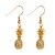 abordables Boucle d&#039;Oreille-Femme Boucle d&#039;Oreille Pendantes Sculpture Ananas Fruit dames simple Le style mignon Des boucles d&#039;oreilles Bijoux Dorée Pour Quotidien Vacances 1 paire