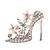 رخيصةأون بروشات-نسائي دبابيس 3D حذاء سيدات بسيط أنيق اللون مولع ب حجر الراين بروش مجوهرات ذهبي من أجل مناسب للبس اليومي