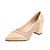 cheap Women&#039;s Heels-Women&#039;s Heels Pumps Chunky Heel Pointed Toe PU Minimalism Fall Almond / Black / Daily