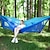 cheap Picnic &amp; Camping Accessories-Camping Hammock with Pop Up Mosquito Net Double Hammock Outdoor Automatic Open Hammock Portable Breathable Anti-Mosquito Parachute Nylon with Carabiners and Tree Straps for 2 person 250*120