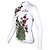 cheap Cycling Jerseys-ILPALADINO Women&#039;s Cycling Jersey Long Sleeve Mountain Bike MTB Road Bike Cycling Winter Graphic Peacock Plus Size Jersey Top White Yellow Pink Breathable Ultraviolet Resistant Reflective Strips