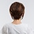 billige Åben paryk af menneskehår-Menneskehårblanding Paryk Bølget Pixie Frisure Korte frisurer 2020 Mørkebrun Naturlig hårgrænse Lågløs Dame Beige 10 tommer Dagligdagstøj