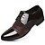 abordables Zapatos Oxford de hombre-Hombre Oxfords Zapatos formales Negocios Diario Oficina y carrera PU Negro Marrón Primavera