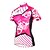 preiswerte Fahrradbekleidung damen-ILPALADINO Damen Radtrikot fahrradbekleidung Fahrradtrikot Kurzarm Übergröße Fahhrad Trikot Shirt mit 3 Gesäßtaschen MTB Mountain Rennrad Atmungsaktiv UV-resistant Rasche Trocknung Yan-pink  Blumen