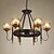 cheap Chandeliers-6-Light Chandelier Uplight Painted Finishes Metal Glass Mini Style 110-120V / 220-240V Warm White Bulb Not Included / E26 / E27