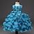cheap Dresses-Kids Girls&#039; Active Sweet Party Holiday Solid Colored Pleated Bow Sleeveless Knee-length Polyester Dress Royal Blue