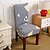 זול כיסוי כיסא אוכל-כיסוי לכיסא צבעים מרובים הדפסה תגובתית פוליאסטר כיסויים