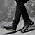 preiswerte Herrenstiefel-Herrn Fashion Boots Leder Winter Britisch Stiefel warm halten Booties / Stiefeletten Schwarz / Party &amp; Festivität / Party &amp; Festivität / Springerstiefel