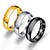 cheap Rings-1pc Band Ring Ring For Men&#039;s Daily Club Titanium Steel Classic Stylish Number Letter Lord of the Ring