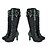 cheap Women&#039;s Boots-Women&#039;s Cosplay Boots Boots Fashion Boots Knee High Boots Daily Office &amp; Career Solid Colored Knee High Boots Winter Bowknot Pumps Round Toe Suede Lace-up Black