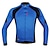 cheap Women&#039;s Cycling Clothing-SANTIC Men&#039;s Long Sleeve Cycling Jersey Blue Bike Jacket Jersey Top Breathable Quick Dry Ultraviolet Resistant Sports Polyester Lycra Mountain Bike MTB Road Bike Cycling Clothing Apparel / Stretchy