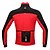 cheap Men&#039;s Jackets &amp; Gilets-SANTIC Men&#039;s Cycling Jacket Bike Jacket / Top Windproof, Fleece Lining, Thermal / Warm Patchwork Cotton Winter Red / Green Advanced Mountain Cycling Relaxed Fit Bike Wear Advanced Sewing Techniques