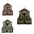 cheap Tees &amp; Shirts-Men&#039;s Fishing Vest Sleeveless Vest / Gilet Outdoor Multi-Pockets Quick Dry Lightweight Breathable Autumn / Fall Spring Polyester / Cotton Blend Army Green Khaki Green Camping / Hiking Hunting and