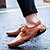 halpa Miesten loaferit ja nauhattomat kengät-Miesten Comfort-kengät Nahka / Synteettinen Kevät kesä Mokkasiinit Musta / Ruskea / Keltainen