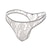 cheap Men&#039;s Exotic Underwear-Men&#039;s G-string Underwear Low Waist Sexy lace sheer thong Transparent thongs t-strings panties Normal Lace Solid Colored Micro-elasticWhite M