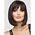 cheap Human Hair Capless Wigs-Human Hair Blend Wig Short Straight Bob Short Hairstyles 2020 Straight With Bangs Capless Women&#039;s Black Blonde Brown With Blonde 12 inch