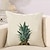 cheap Throw Pillows &amp; Covers-4 pcs Cotton / Linen Modern / Contemporary Pillow Case, Botanical Leaf Fashion Nature Inspired Pastoral Style
