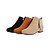 cheap Women&#039;s Boots-Women&#039;s Boots Bootie Chunky Heel Round Toe Suede Booties / Ankle Boots Casual Fall &amp; Winter Black / Yellow / Beige