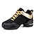 cheap Dance Sneakers-Women&#039;s Dance Sneakers Practice Trainning Dance Shoes Stage Performance HipHop Sneaker Thick Heel Lace-up Black / Gold White Black
