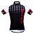 baratos Conjuntos de Roupa de Homem-WOLFBIKE Homens Manga Curta Camisa com Shorts para Ciclismo Vermelho / Branco Xadrez / Quadrados Moto Shorts Camisa / Roupas Para Esporte Conjuntos Respirável Bolso Traseiro Esportes Poliéster