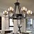 cheap Chandeliers-6-Light Chandelier Uplight Painted Finishes Metal Glass Mini Style 110-120V / 220-240V Warm White Bulb Not Included / E26 / E27