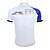 baratos Roupa de Ciclismo Feminino-ILPALADINO Homens Manga Curta Camisa para Ciclismo Verão Poliéster Branco + azul Retalhos Moto Camisa / Roupas Para Esporte Blusas Ciclismo de Montanha Ciclismo de Estrada Resistente Raios