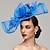 abordables Tocados-flores pluma red kentucky derby sombrero tocados tocado con pluma floral 1pc carrera de caballos damas día melbourne copa tocado