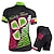 cheap Men&#039;s Clothing Sets-Nuckily Women&#039;s Short Sleeve Cycling Jersey with Shorts Black Bike Shorts Jersey Clothing Suit Waterproof Breathable Ultraviolet Resistant Waterproof Zipper Reflective Strips Sports Polyester Elastane