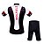 baratos Conjuntos de Roupa de Homem-WOLFBIKE Homens Manga Curta Camisa com Shorts para Ciclismo Vermelho / Branco Xadrez / Quadrados Moto Shorts Camisa / Roupas Para Esporte Conjuntos Respirável Bolso Traseiro Esportes Poliéster