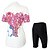 abordables Ensembles de vêtements pour hommes-Arsuxeo Femme Manches Courtes Maillot et Cuissard Velo Cyclisme Elasthanne Polyester Rouge Floral Botanique Vélo Cuissard  / Short Maillot Ensembles de Sport Respirable La peau 3 densités Séchage