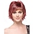 cheap Human Hair Capless Wigs-Human Hair Blend Wig Short Wavy Bob Layered Haircut Short Hairstyles 2020 With Bangs Wavy Side Part Capless Women&#039;s Strawberry Blonde / Bleach Blonde Light Auburn Black 10 inch