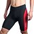 billige Shorts, tights og bukser for menn-Jaggad Herre Fôrede sykkelshorts Sykkel Fôrede shorts Bukser Pustende 3D Pute Fort Tørring sport Helfarge Spandex Svart / Rød Veisykling triathlon Klær Slimfit Sykkelklær Avanserte sømteknikker