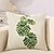 cheap Throw Pillows &amp; Covers-4 pcs Cotton / Linen Modern / Contemporary Pillow Case, Botanical Leaf Fashion Nature Inspired Pastoral Style