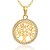 cheap Men&#039;s Necklaces-Men&#039;s Pendant Necklace Hollow Out life Tree Geometric Unique Design Rhinestone Gold Plated Alloy Gold Silver 55 cm Necklace Jewelry 1pc For Daily Street
