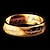 זול טבעות-1 pc טבעת הטבעת טבעת For בגדי ריקוד גברים יומי מועדונים פלדת טיטניום קלאסי מסוגנן מספר אותיות שר הטבעות