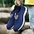 baratos Sapatos Desportivos para Homem-Homens Tênis Sapatos Confortáveis Casual Ao ar livre Caminhada Com Transparência Couro Ecológico Não escorregar Preto Azul Cinzento Outono / EU42