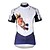 baratos Roupa de Ciclismo Feminino-ILPALADINO Mulheres Manga Curta Camisa para Ciclismo Verão Branco + azul Desenho Animado Engraçado Animal Tamanho Grande Moto Camisa / Roupas Para Esporte Blusas Ciclismo de Montanha Ciclismo de