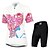 cheap Men&#039;s Clothing Sets-Arsuxeo Women&#039;s Short Sleeve Cycling Jersey with Shorts Elastane Polyester Red Floral Botanical Bike Shorts Jersey Clothing Suit Breathable 3D Pad Quick Dry Anatomic Design Moisture Wicking Sports