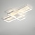 abordables Plafonniers à intensité variable-90cm LED Ceiling Lights 3-Light Linear Flush Mount Ambient Light Dimmable Painted Finishes Metal Aluminum Geometric Pattern Modern Simple ONLY DIMMABLE WITH REMOTE CONTROL