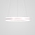 abordables Éclairages circulaires-2 lumières LED Lampe suspendue Métal Acrylique Cercle Anneau Finitions Peintes Moderne contemporain 110-120V 220-240V