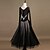 cheap Ballroom Dancewear-Ballroom Dance Dress Crystals / Rhinestones Women&#039;s Training Long Sleeve High Nylon Organza Tulle