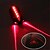 billige Sykkellykter og -reflekser-Laser LED Sykkellykter Baklys Fjellsykling Sykling Vanntett Kreativ Holdbar Oppladbart Batteri 100 lm Rød Sykling / ABS