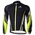 preiswerte Herrenbekleidungs-Sets-Nuckily Herren Radtrikot mit Radhose lang fahrradbekleidung Langarm MTB Mountain Rennrad Winter Grün Fahhrad Sportkleidung Windundurchlässig Atmungsaktiv UV-resistant Rasche Trocknung Reflexstreiffen