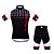 cheap Men&#039;s Clothing Sets-WOLFBIKE Men&#039;s Short Sleeve Cycling Jersey with Shorts Red / White Plaid / Checkered Bike Shorts Jersey Clothing Suit Breathable Back Pocket Sports Polyester Spandex Plaid / Checkered Mountain Bike