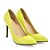 cheap Women&#039;s Heels-Women&#039;s Heels Daily Stiletto Heel PU Black White Yellow