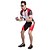 tanie męska odzież triathlonowa-Zręcznie Męskie Kombinezon Krótki rękaw Triathlon Czerwony Pasek Rower Zestawy odzież Oddychający Anatomiczny kształt Odporność na promieniowanie UV Szybkie wysychanie Odvádí pot Poliester Spandeks